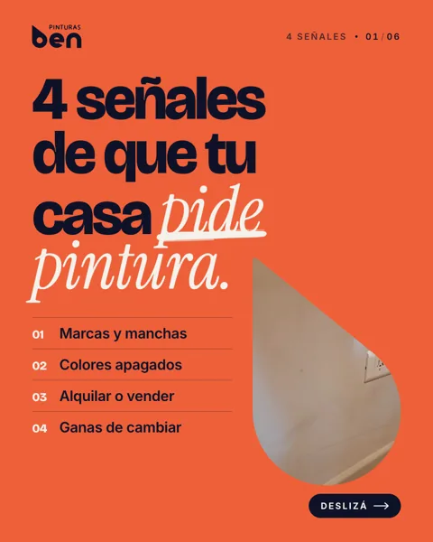 Post: 4 señales de que tu casa pide pintura